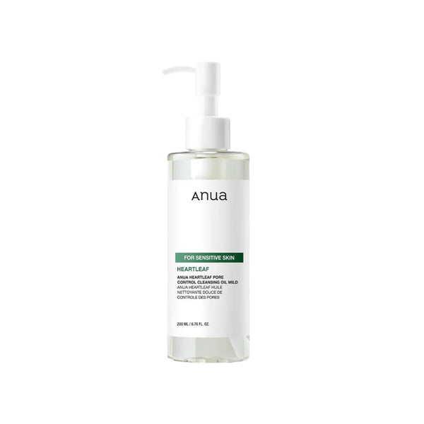 HEARTLEAF PORE CONTROL CLEANSING OIL MILD 200 ML (limpiador facial a base de aceite)