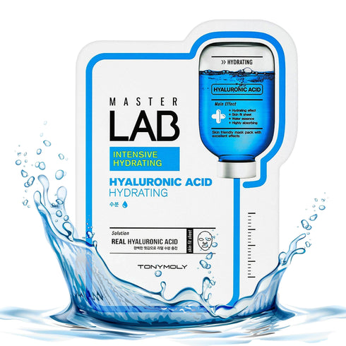 MASTER LAB REAL MASK SHEET HYALURONIC ACID X3 (paquete de 3 mascarillas)